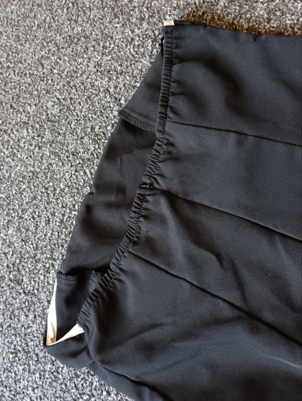 Strapless Black Skater Mini Dress with White Trim, Forever 21 Size Small - Picture 9 of 9